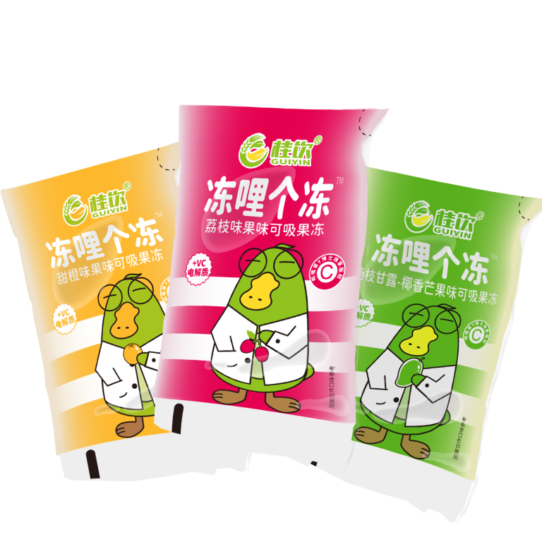 桂饮冻哩个冻袋装果冻产品